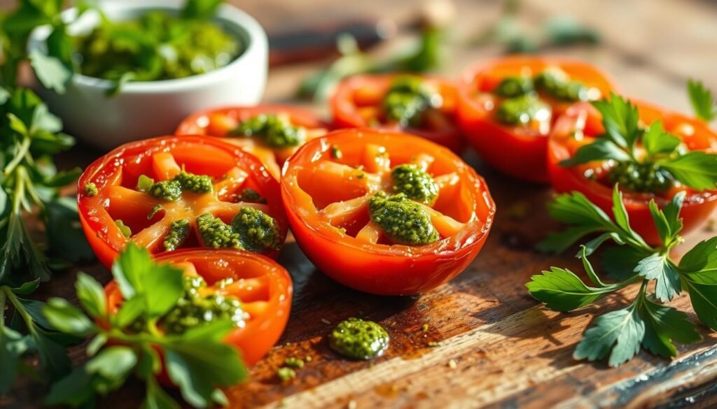 tomato halves chimichurri recipe