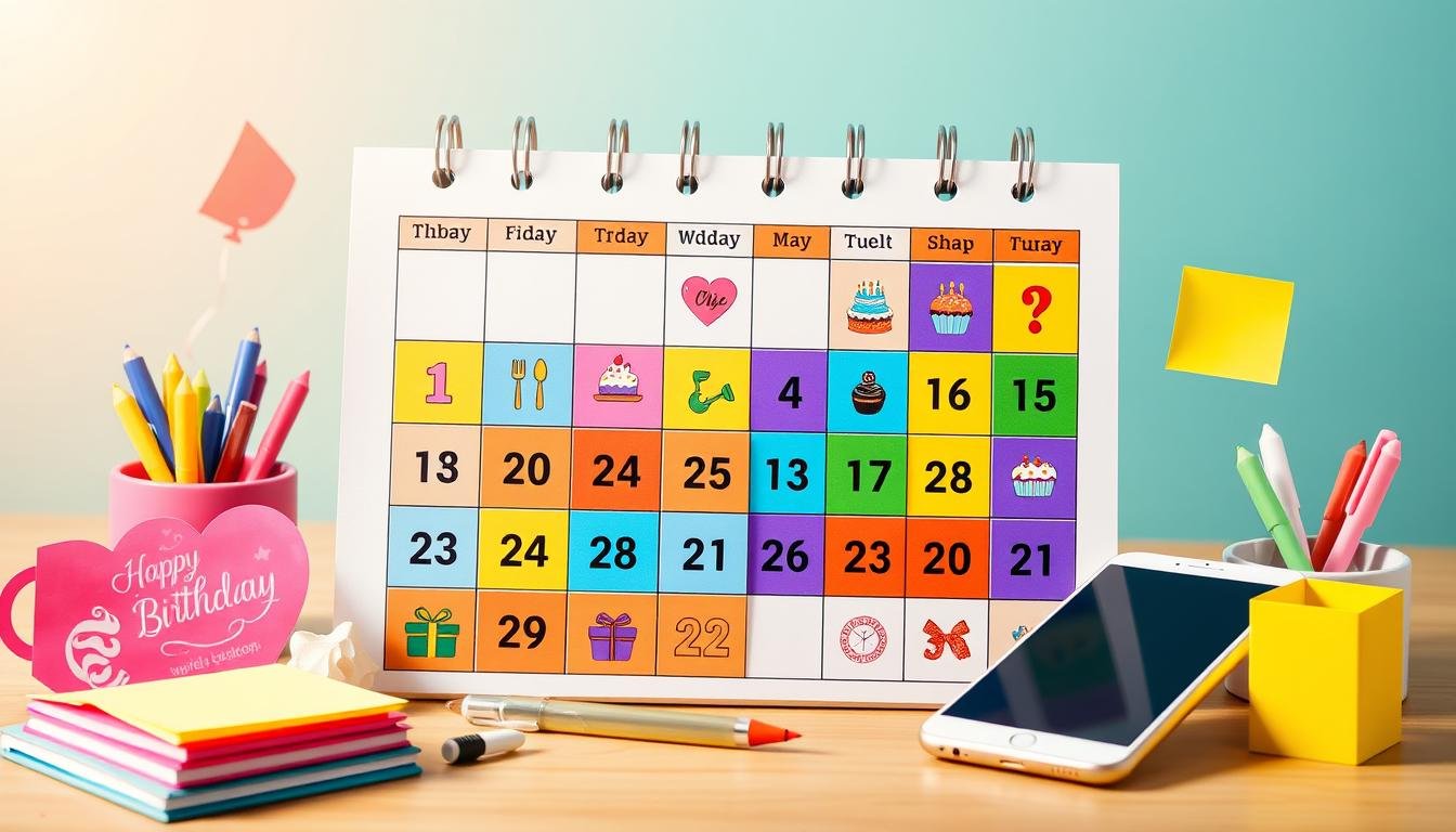 birthday calendar