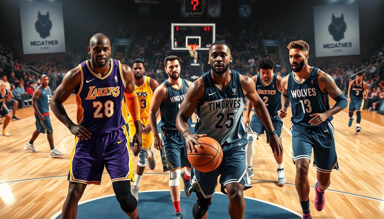 minnesota timberwolves vs lakers match player stats