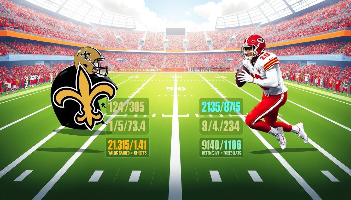 new orleans saints vs kansas city chiefs match player stats